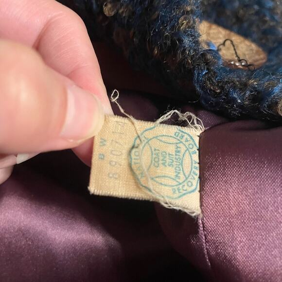 Blue 1950s Miss Maisel wool swing coat - Picture 10 of 11